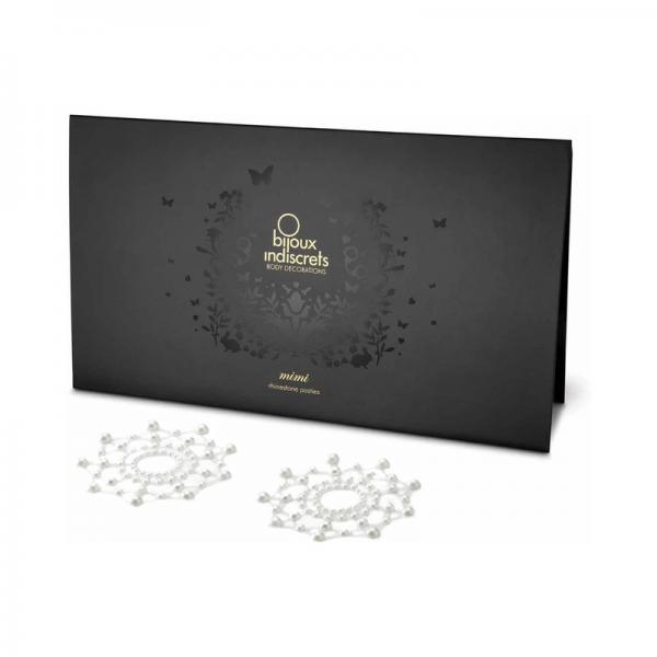 Bijoux Indiscrets Mimi Rhinestone Pasties Circles Pearl Sex Toy Product