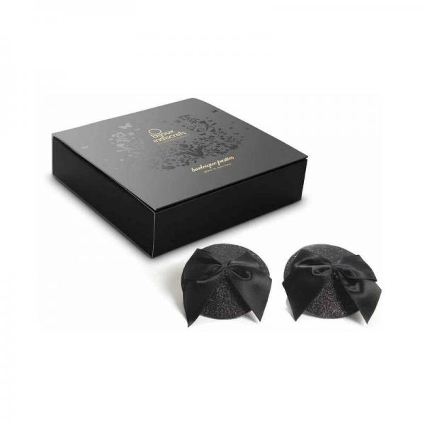Bijoux Indiscrets Burlesque Pasties Glitter & Satin Bow Sex Toy Product