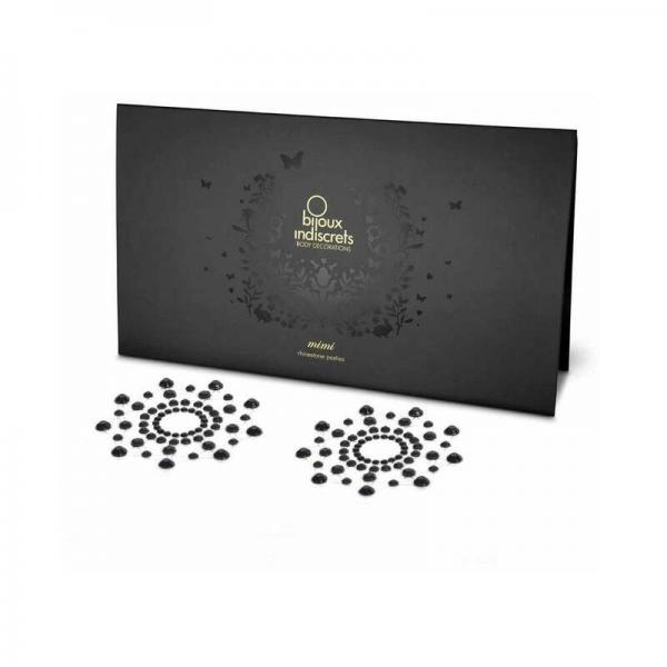 Bijoux Indiscrets Mimi Rhinestone Pasties Circles Black Sex Toy Product
