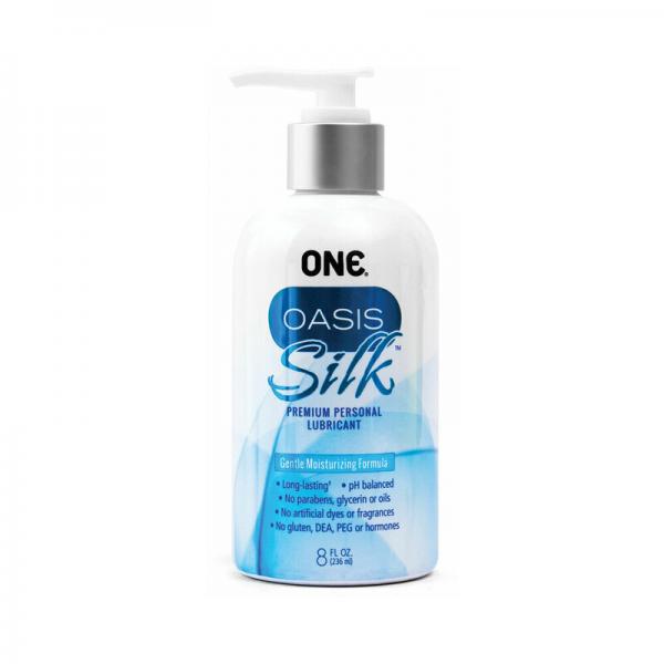 One Oasis Silk Hybrid Lubricant 8 Oz. Sex Toy Product