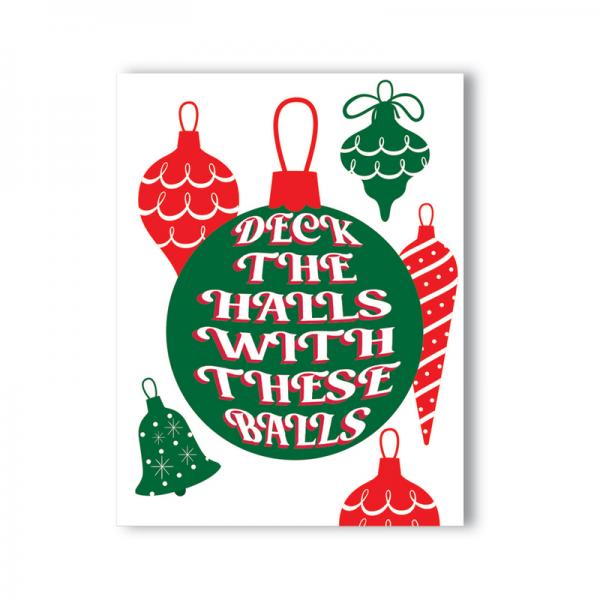 Deck The Halls With These Balls Naughty Kard Sex Toy Product