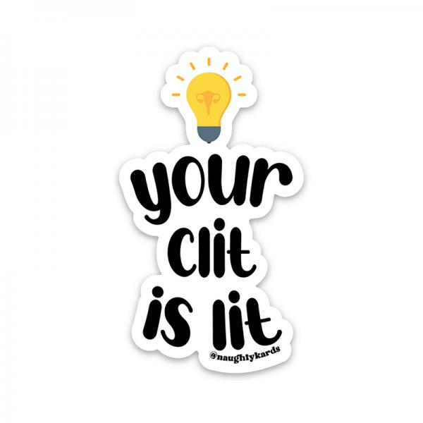Your Clit Is Lit Sticker 3-pack Sex Toy Product
