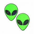 Pastease Glow-in-the-dark Glitter Alien Pasties Green Sex Toy Product