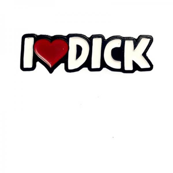 Geeky & Kinky I Heart Dick Pin Sex Toy Product