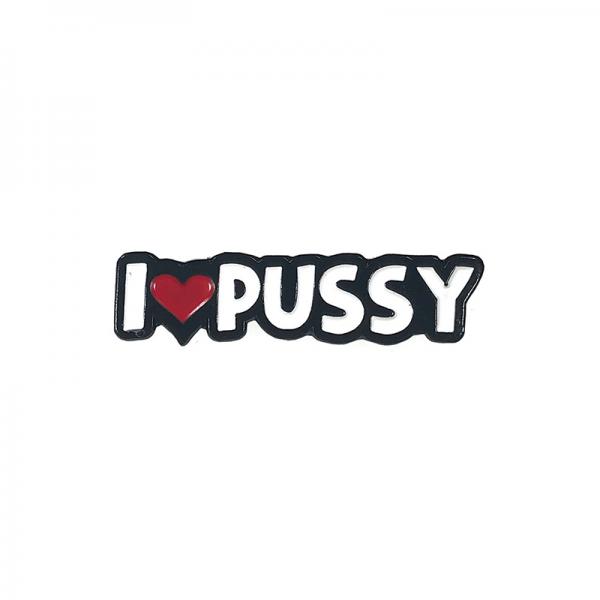 Geeky & Kinky I Heart Pussy Pin Sex Toy Product