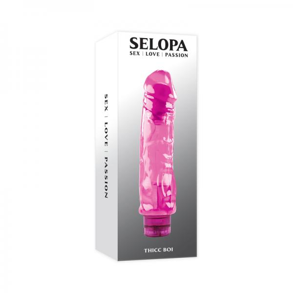 Selopa Thicc Boi Vibrating Vibe Rubber Pink Sex Toy Product