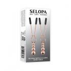 Selopa Beaded Nipple Clamps Stainless Steel Rose Gold Sex Toy Product