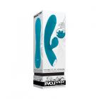 Evolved Fierce Flicker Rechargeable Dual Stim Vibe Silicone Teal Sex Toy Product