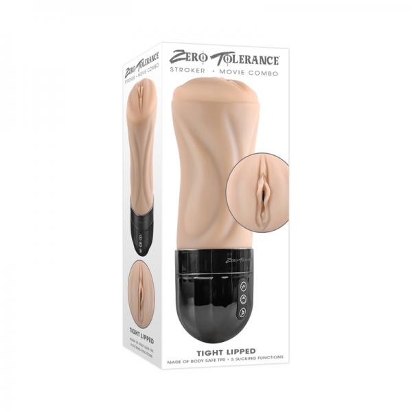Zero Tolerance Tight Lipped Rechargeable Stroker With Suction Light Sex Toy Product