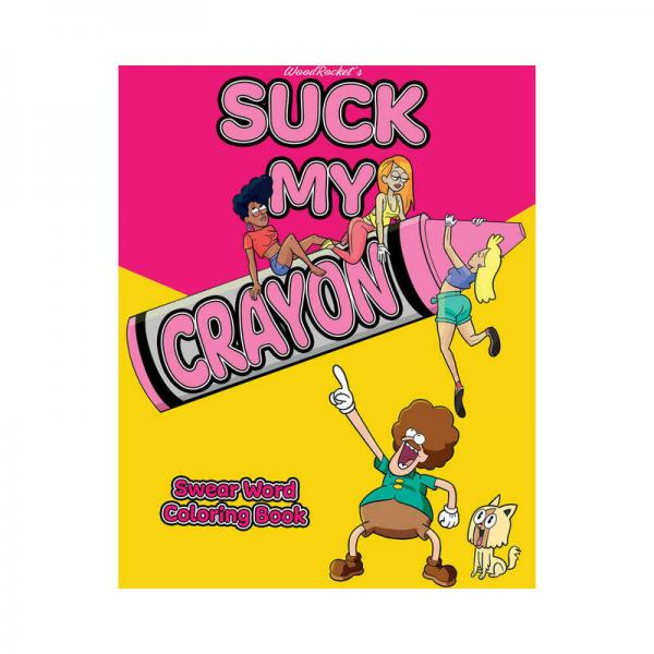 Wood Rocket Suck My Crayon Swear Word Coloring Book Sex Toy Product