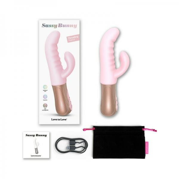 Love To Love Sassy Bunny Thrusting Rabbit Baby Pink Sex Toy Product