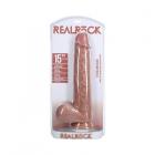Realrock Extra Long 15 In. Dildo With Balls Tan Sex Toy Product
