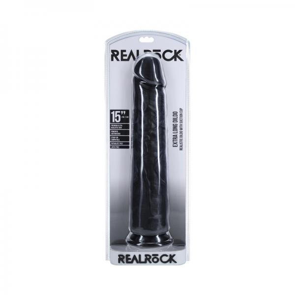 Realrock Extra Long 15 In. Dildo Black Sex Toy Product