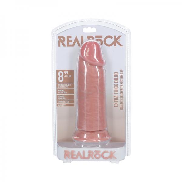 Realrock Extra Thick 8 In. Dildo Beige Sex Toy Product