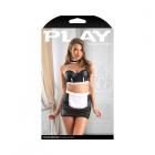 Fantasy Lingerie Play 5-star Service Wetlook Bustier, Adjustable Open Back Spanking Skirt, G-string  Sex Toy Product