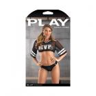 Fantasy Lingerie Play Real Mvp Cropped Jersey Top & Lace Up Panty Costume M/l Sex Toy Product