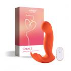 Crave 3 G-spot Vibrator With Rotating Massage Head And Clit Tickler Orange Sex Toy Product
