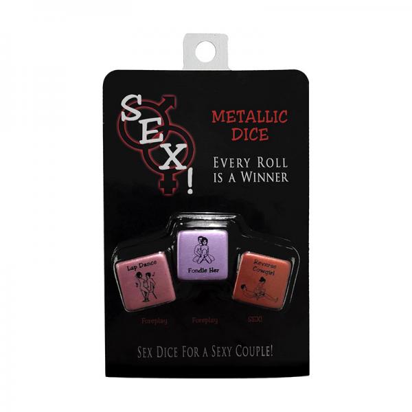 Sex! Metallic Dice Game Sex Toy Product