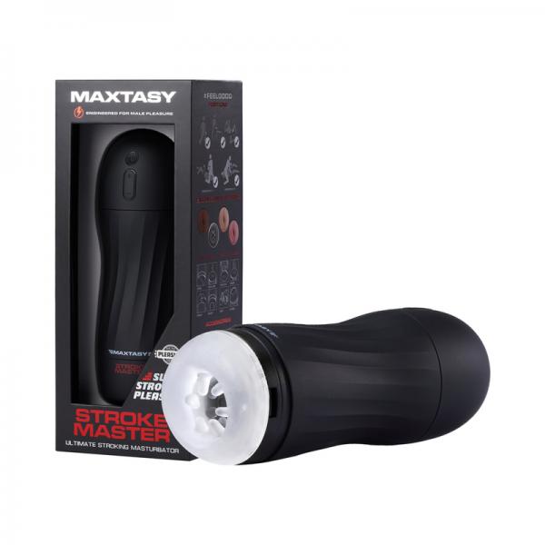 Maxtasy Stroke Master Standard With Remote Clear Plus Sex Toy Product