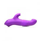 Gossip Blaster 7x Thrusting Silicone Rabbit Vibrator Violet Sex Toy Product