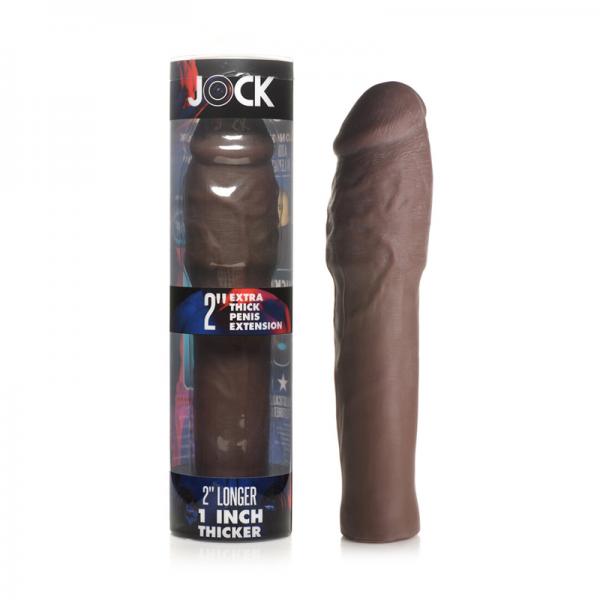 Jock Extra Thick Penis Extension Sleeve 2in Dark Sex Toy Product