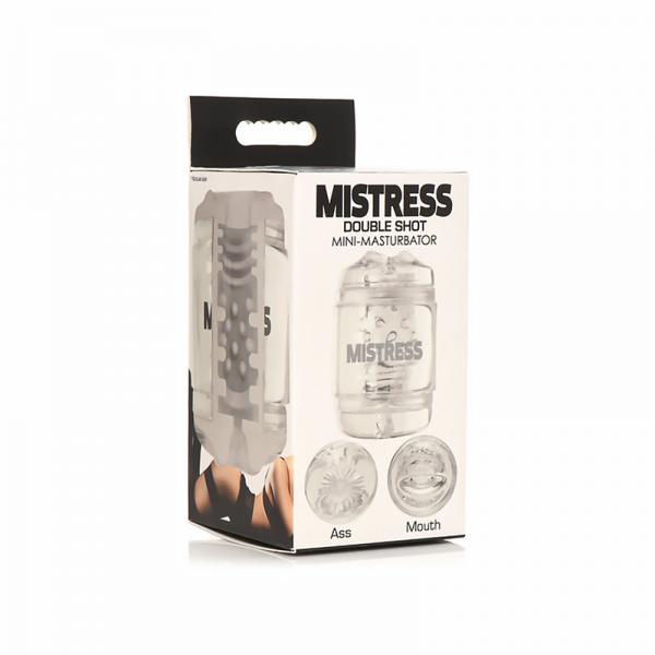 Mistress Double Shot Ass&mouth Mini Masturbator Clear Sex Toy Product