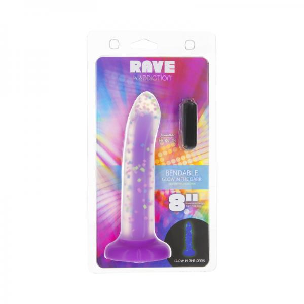 Addiction Rave Party Marty Dong Glow In The Dark 8 In. Sex Toy Product