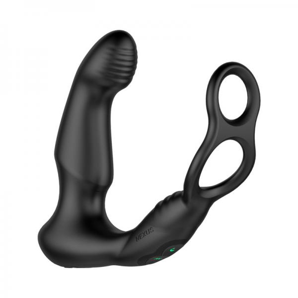 Nexus Simul8 Wave Edition Prostate Massager With Cock And Ball Ring Black Sex Toy Product