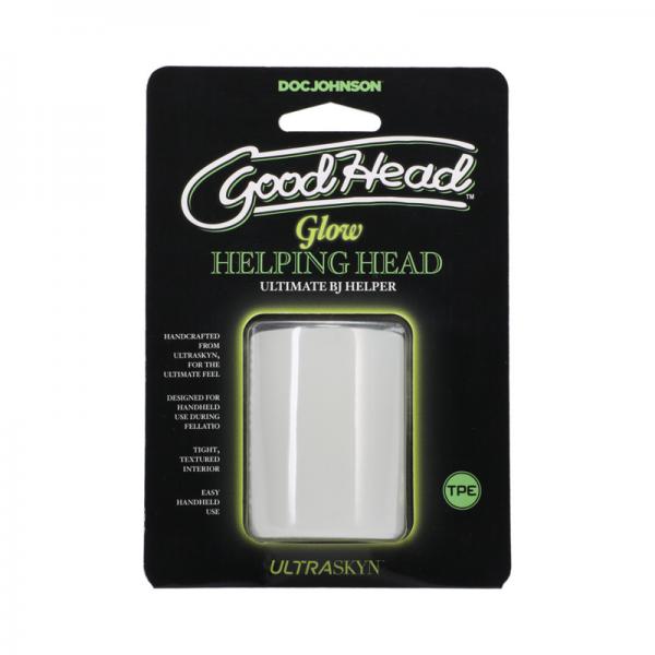 Goodhead Glow Helping Head Frost Green Glow Sex Toy Product