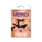 Merci Silicone Covered Metal Cock Ring 45mm Black Sex Toy Product