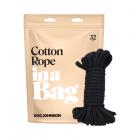 In A Bag Cotton Rope 32ft Black Sex Toy Product