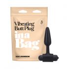 In A Bag Vibrating Butt Plug 3in Black Sex Toy Product