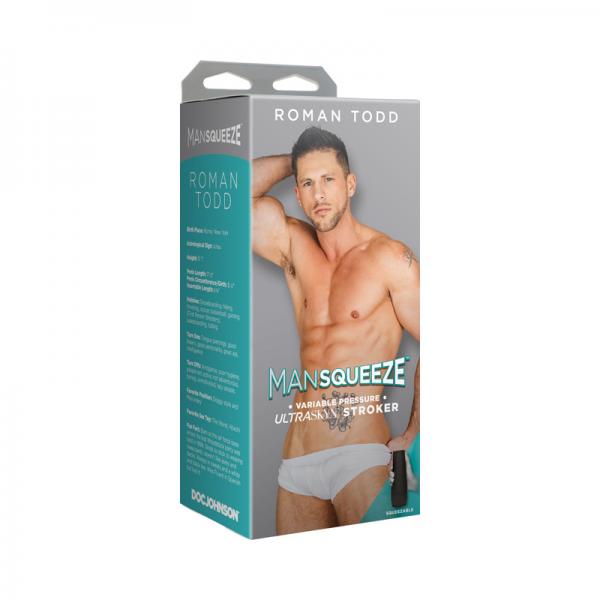 Man Squeeze Roman Todd Ultraskyn Stroker Ass Vanilla Sex Toy Product