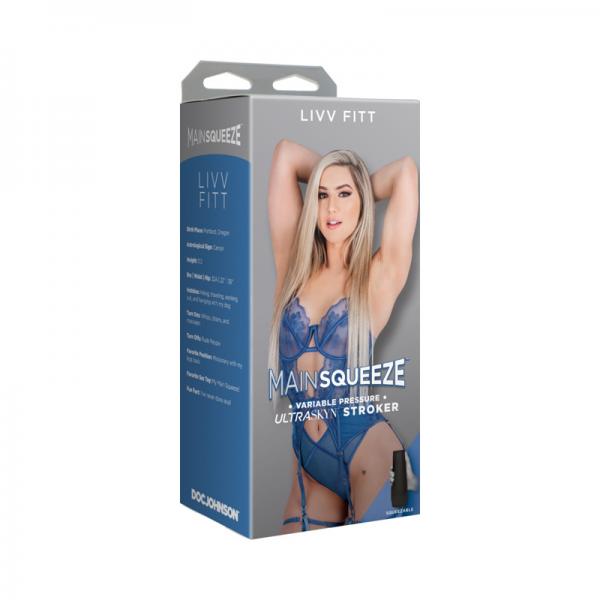 Main Squeeze Livv Fitt Ultraskyn Stroker Pussy Vanilla Sex Toy Product