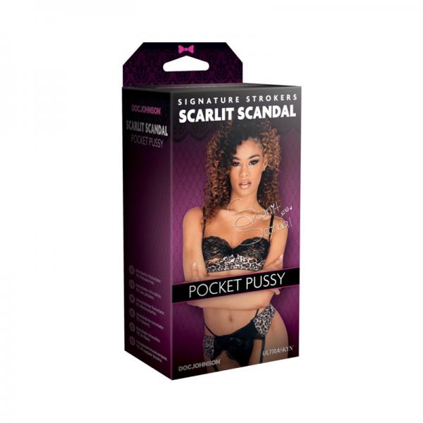 Signature Strokers Scarlit Scandal Ultraskyn Pocket Pussy Caramel Sex Toy Product
