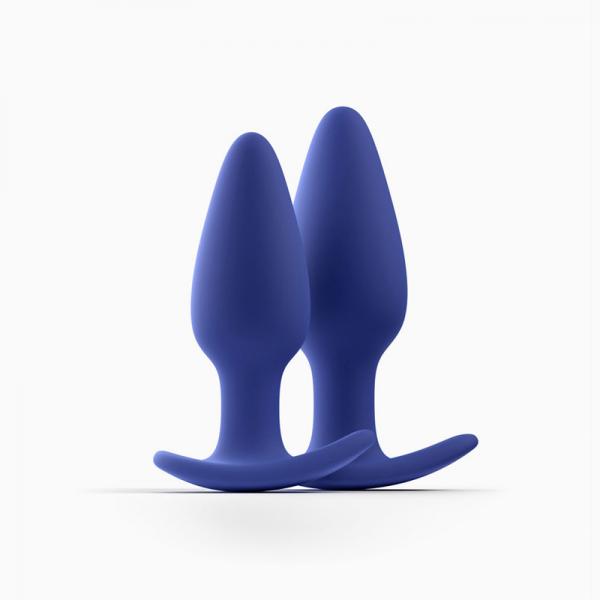 Biird Regii 2-piece Anal Plug Set Blue Sex Toy Product