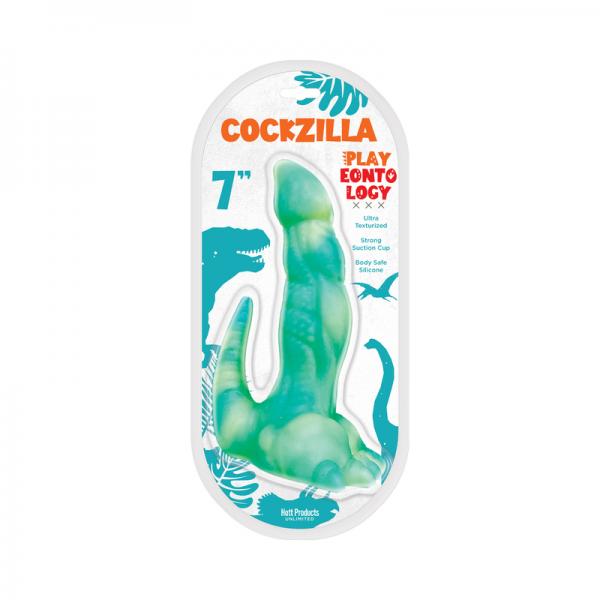 Playeontology Reptile Series Cockzilla 7 In. Silicone Dildo Sex Toy Product