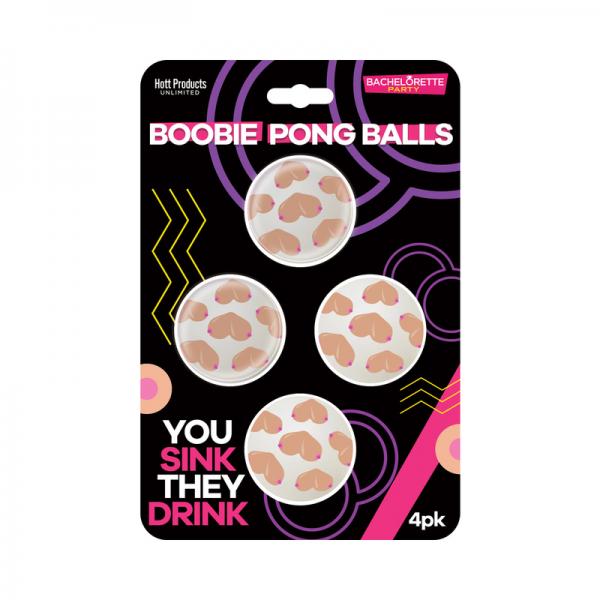 Boobie Beer Pong Balls 4-pack Sex Toy Product