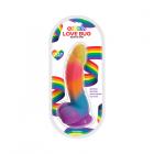 Rainbow Love Bug 7 In. Silicone Dildo Sex Toy Product
