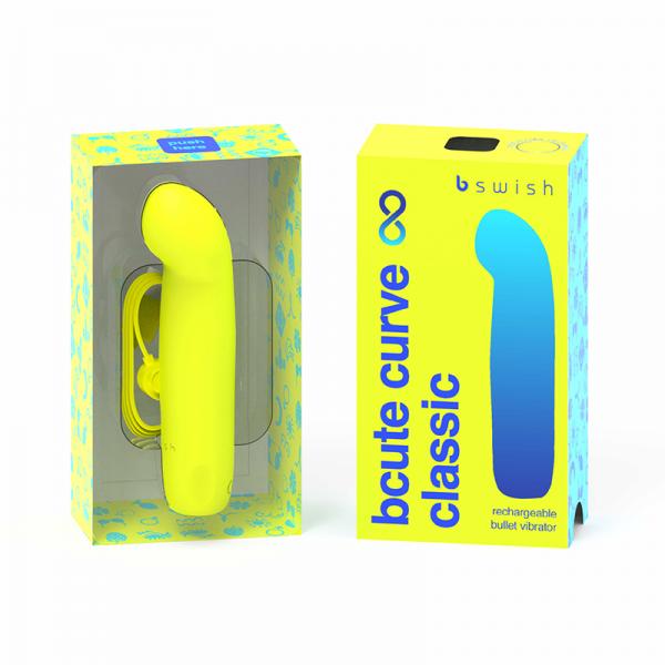B Swish Bcute Classic Curve Infinite Citrus Yellow Sex Toy Product