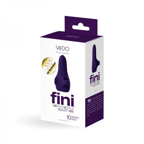 Vedo Fini Rechargeable Bullet Vibe Purple Sex Toy Product