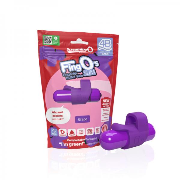 Screaming O 4b Fingo Slim Grape Sex Toy Product