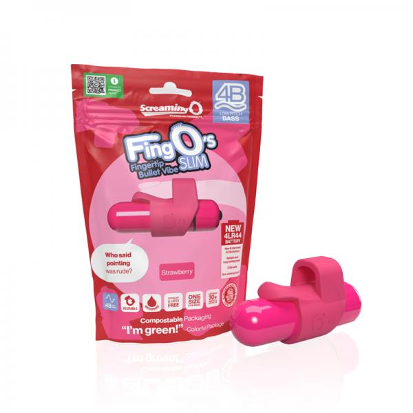 Screaming O 4b Fingo Slim Strawberry Sex Toy Product
