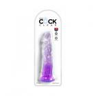 King Cock Clear 8in Purple Sex Toy Product