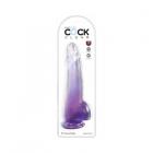 King Cock Clear With Balls 10inpurple Sex Toy Product