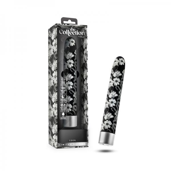 The Collection Eden Limited Edition Rechargeable 7 In. Vibrator Black Sex Toy Product