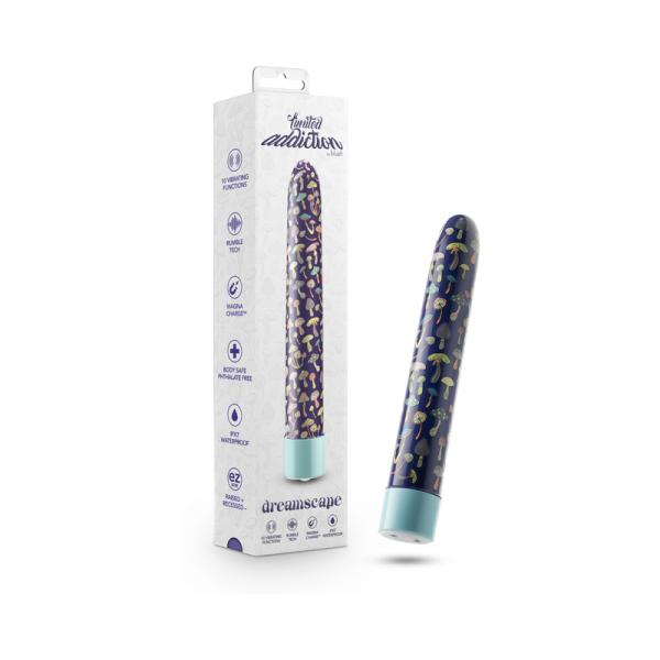 Limited Addiction Utopia Rechargeable 7 In. Vibrator Aqua Sex Toy Product