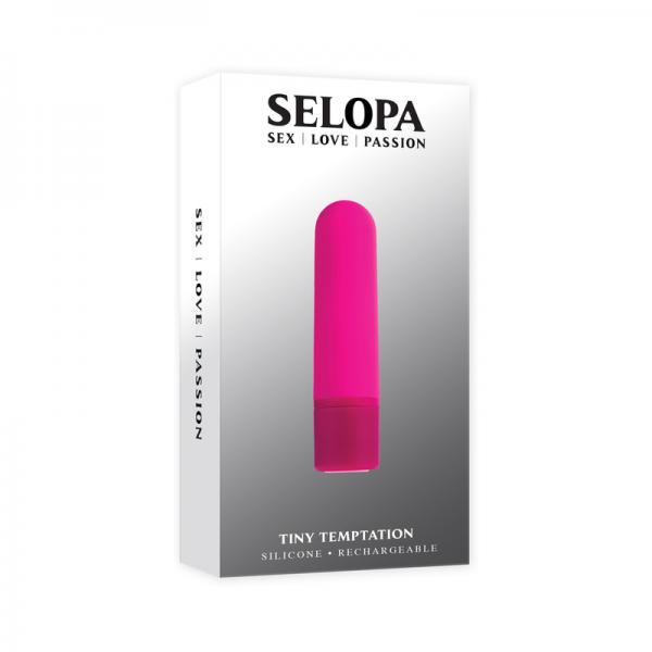 Selopa Tiny Temptation Rechargeable Silicone Bullet Vibrator Pink Sex Toy Product