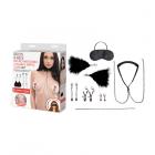 Lux Fetish Interchangeable Collar & Nipple Clips 12-piece Set Sex Toy Product