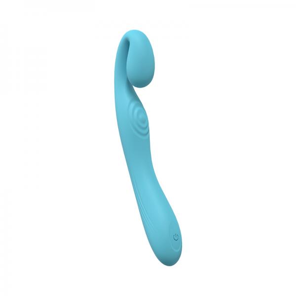 Loveline Obsession 10 Speed Dual Motor Vibe Sealed Silicone Rechargeable Submersible Blue Sex Toy Product